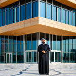 **

"A professional Arab architect in a modern, fully clothed, modest business attire, standing confidently in front of a newly designed, sustainable building in Dubai, showcasing innovative design elements, safe for work, appropriate content, perfect anatomy, correct proportions, professional architectural photography, high quality, family-friendly."

**