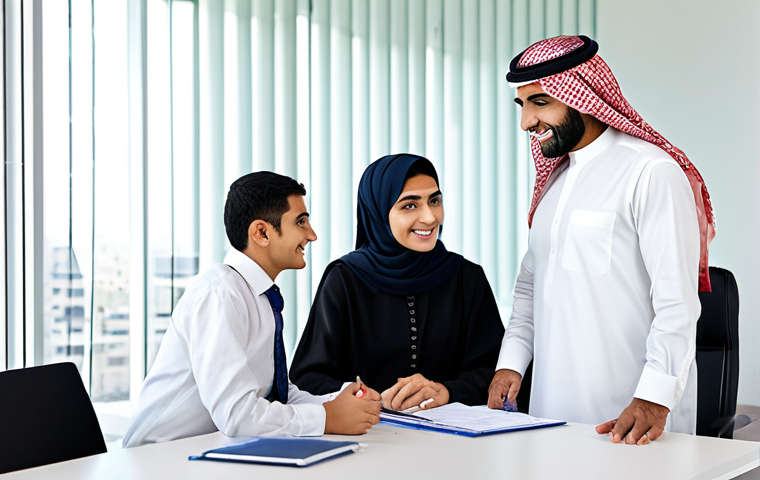 가치 기반 재정 계획의 성공 요소 - **Prompt:** A professional Arab financial advisor, fully clothed in modest traditional business atti...