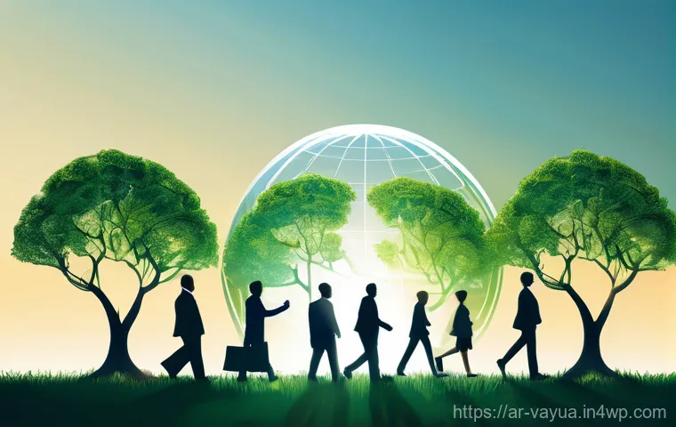 가치 기반 재정계획과 지속 가능한 투자 - **Prompt:** A vibrant, dynamic image capturing a diverse group of young adults (Millennials and Gen ...