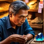 가치 기반 투자 전략 수립법 - **Prompt:** A discerning investor, with a thoughtful and calm expression, carefully examines a shimm...